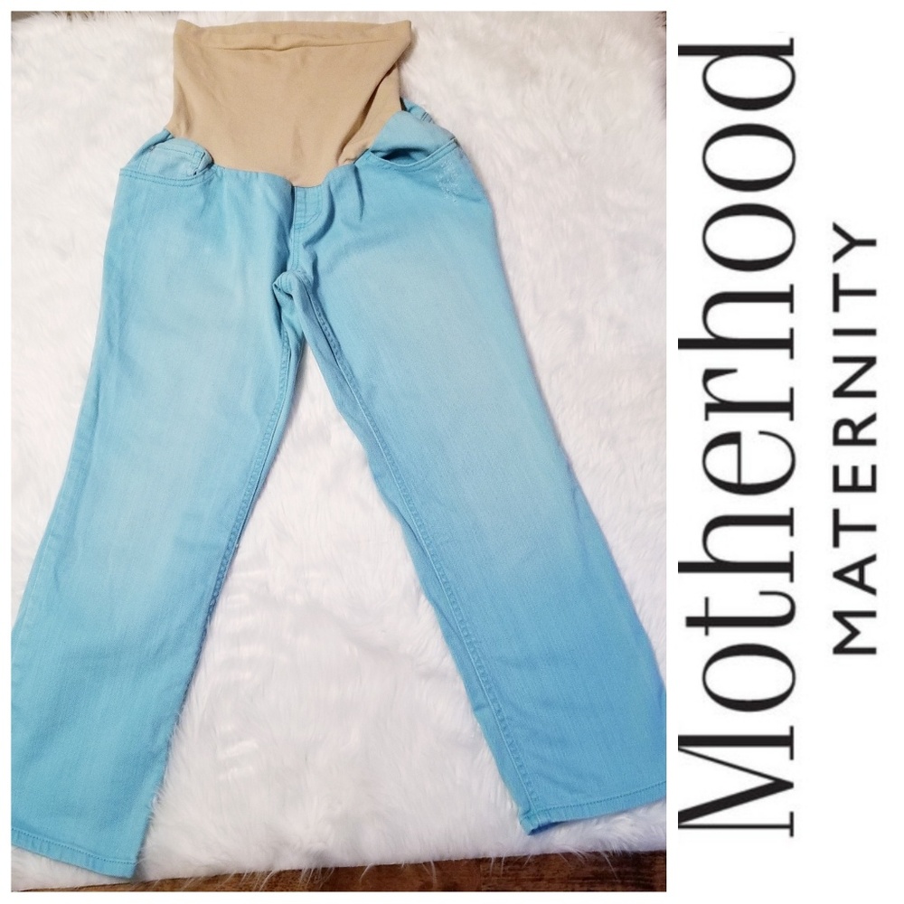 Motherhood Maternity Aqua Capris